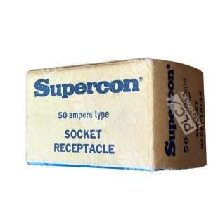 Supercon RS50GB 50 Ampere Type Socket Receptacle 125-250V Red