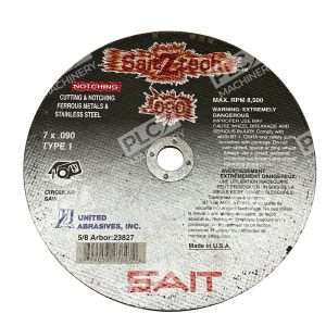 United Abrasives SAIT 23827 Z Tech 7 High Performance Cut Off Wheel 090