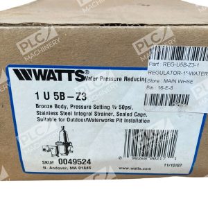 Watts Bronze Body 0049524 12 50PSI Water Pressure Reducing Valve 1 U5B Z3 226809714210