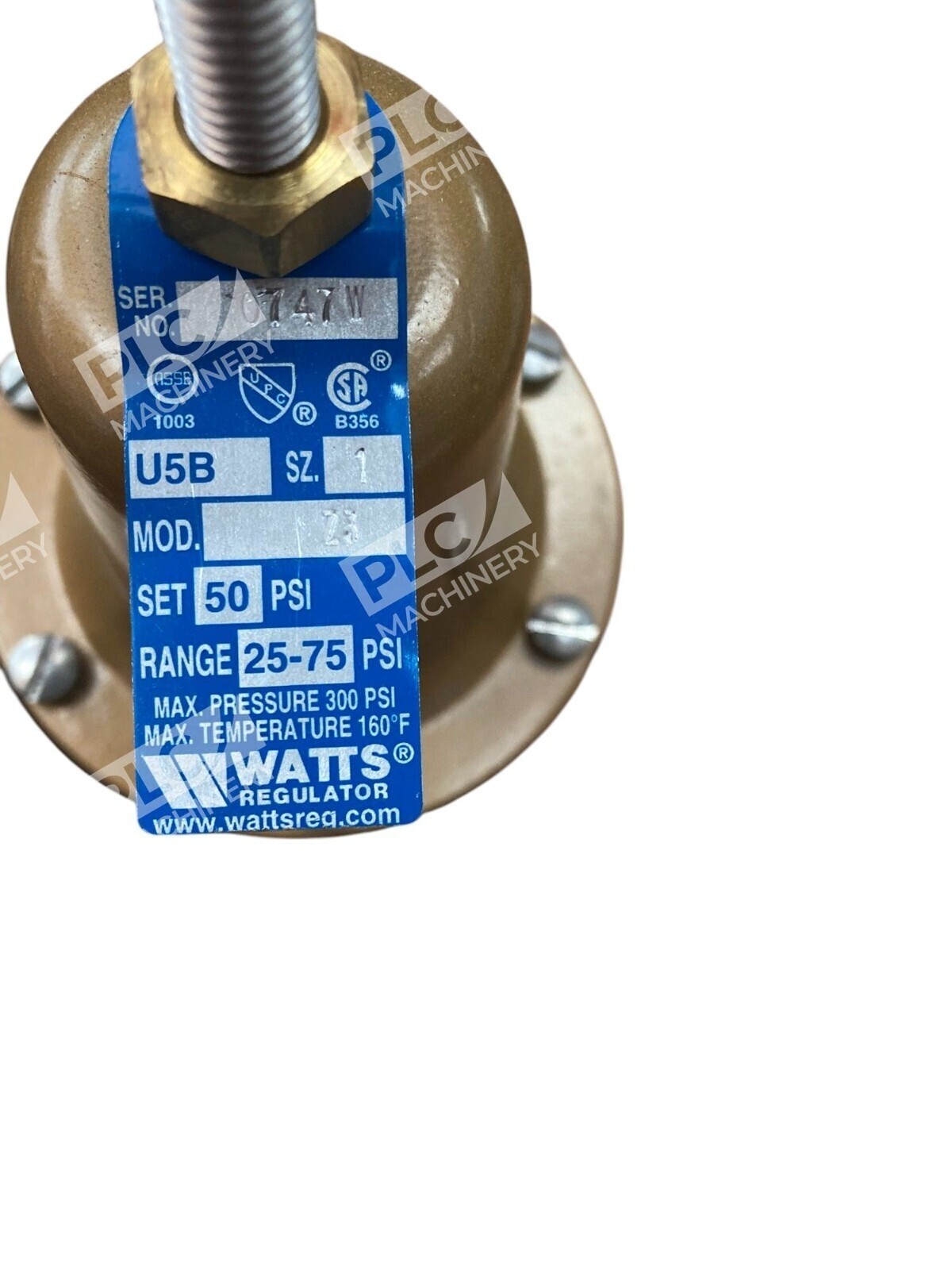 Watts Bronze Body 0049524 1/2 50PSI Water Pressure Reducing Valve 1 U5B-Z3 - Image 6