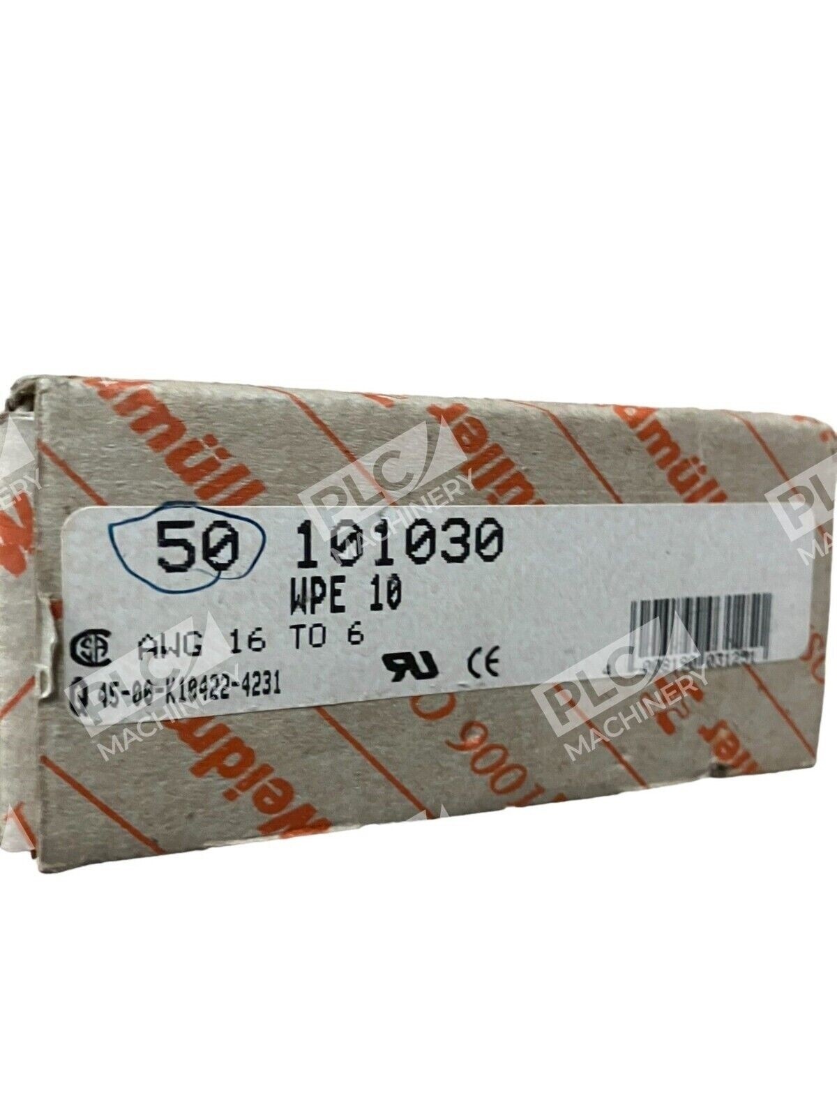Weidmuller 101030 WPE 10 AWG 16 To 6 45-06-K10422-4231 ISO 9001 (Box of 50) - Image 3
