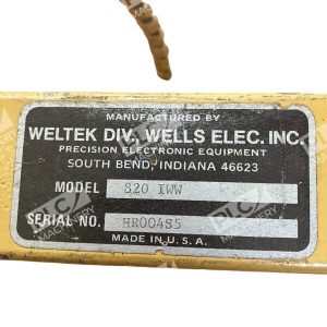 Weltek 820 IWW Precision Welding Head Wells Electric 226988815160