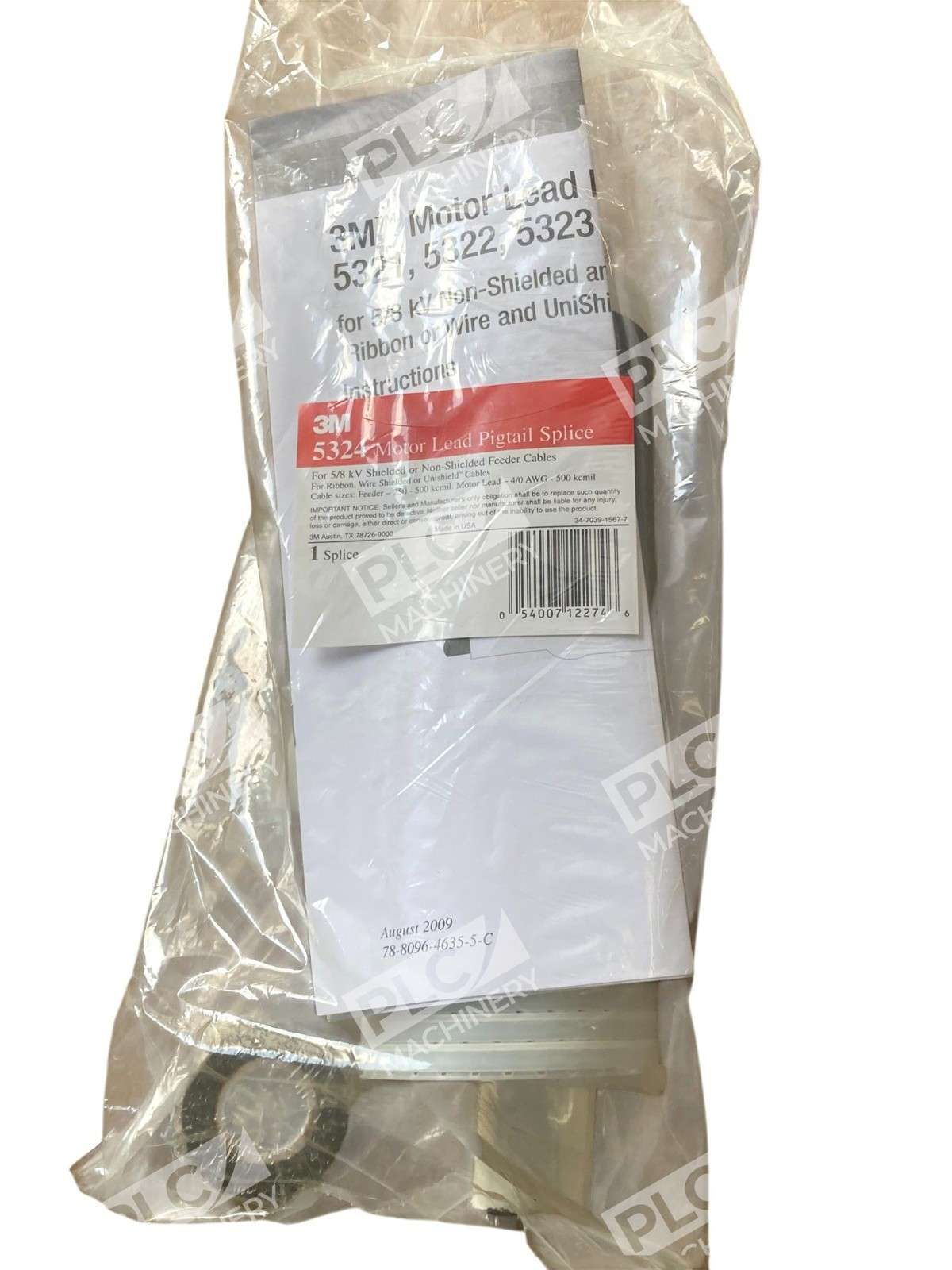 3M 5324 Motor Lead Pigtail Splice for 5/8 kV Shielded Feeder 250-500 kcmil