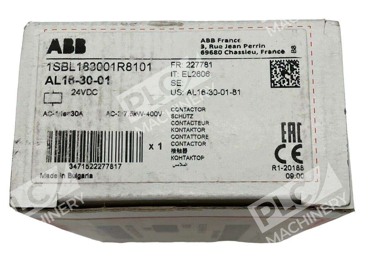ABB AL16-30-01 Contactor 1SBL183001R8101