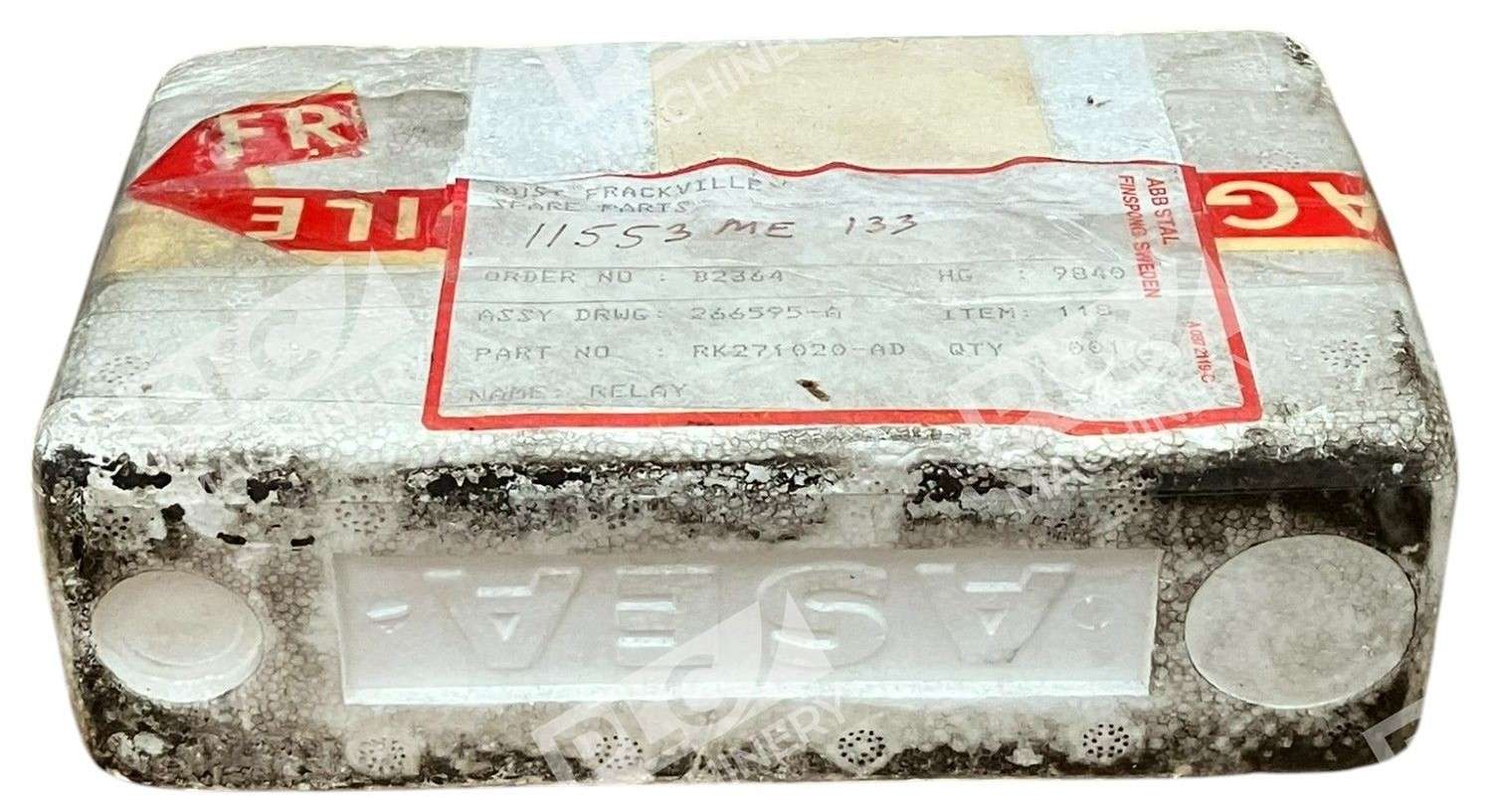 ABB Stal 11553ME133 266595-A Relay RK271020-AD