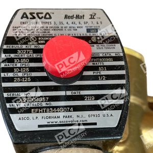 ASCO RPLS HT8344A75 12060V 11050V Red Hat II Solenoid Valve EFHT8344G074 226879317581