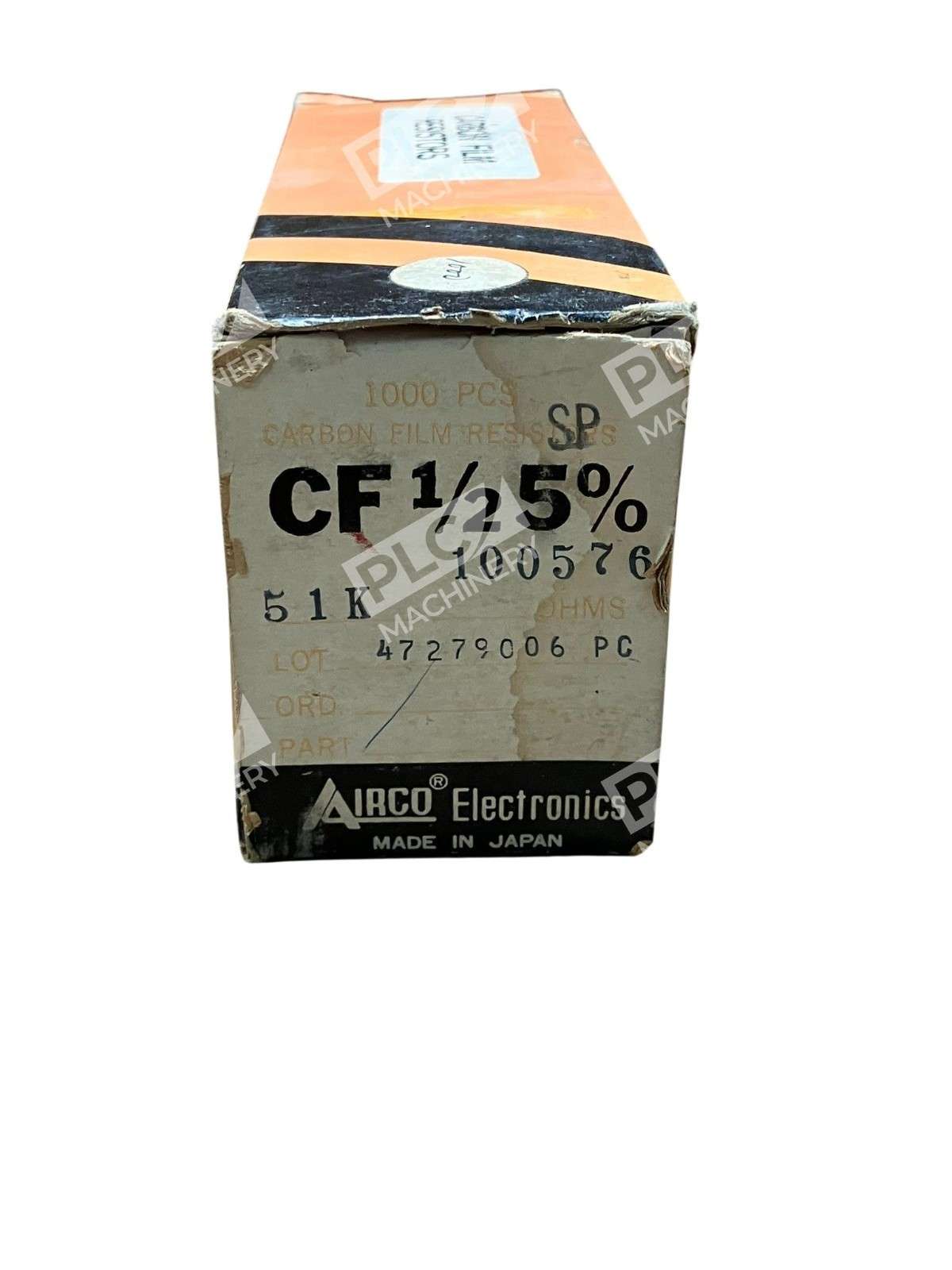 Airco Electronics CF 1/2 Carbon Film Resistors 51k Ohms 0.5 W One Box of 1000 - Image 6