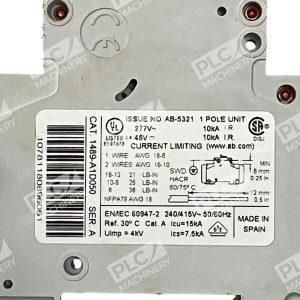 Allen Bradley 5A 1 Pole Circuit Breaker 1489 A1D050 A lot of 2 227030107221