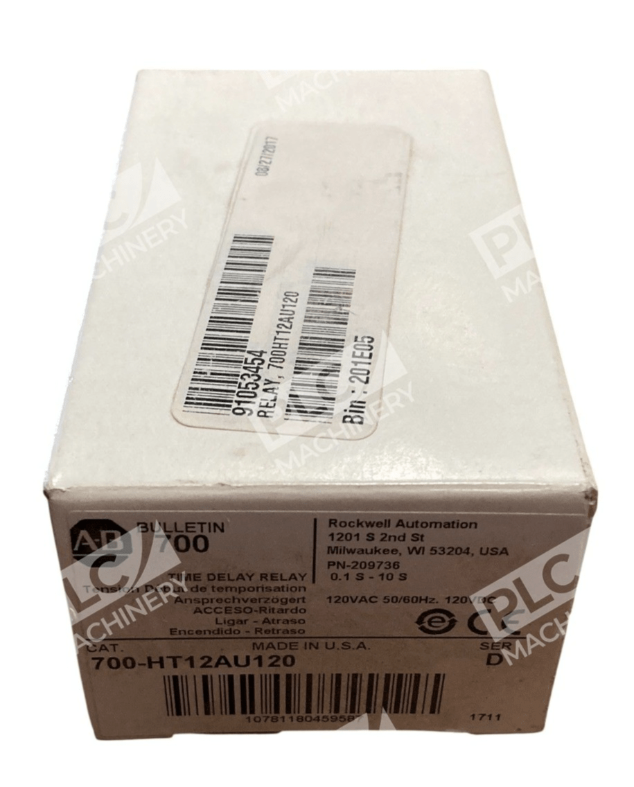 Allen Bradley AB 120VAC 50/60Hz 120VDC Time Delay Relay 700-HT12AU120 /D