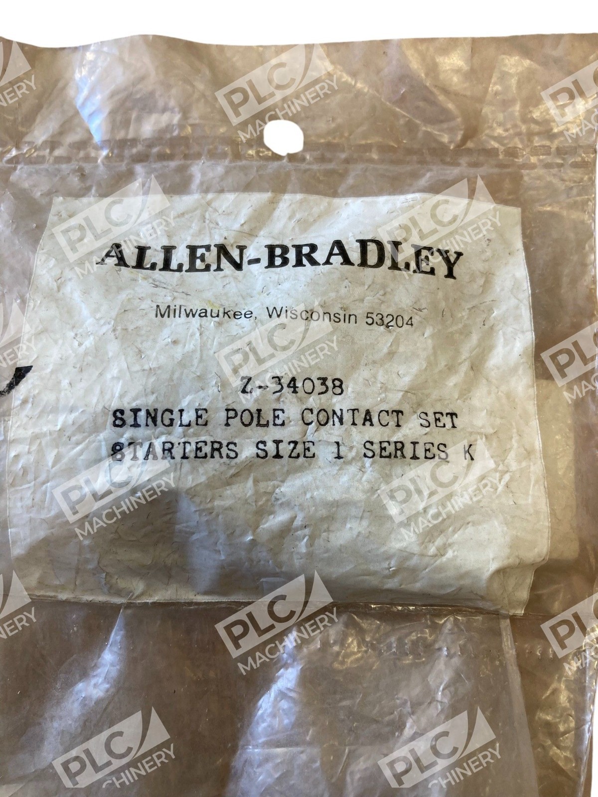 Allen Bradley AB Single Pole Contact Set Starters Size 1 Series K Z-34038 - Image 3