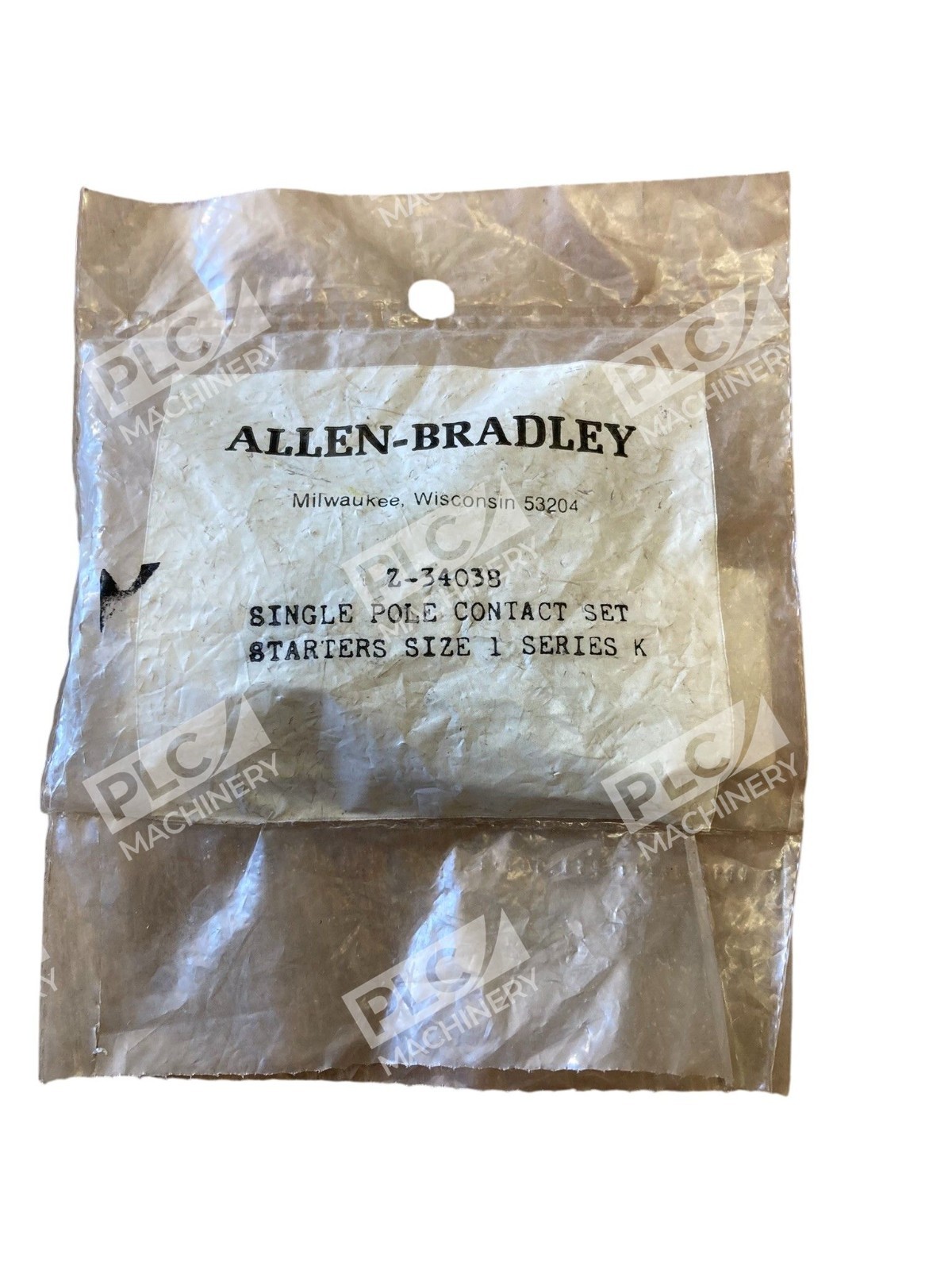 Allen Bradley AB Single Pole Contact Set Starters Size 1 Series K Z-34038