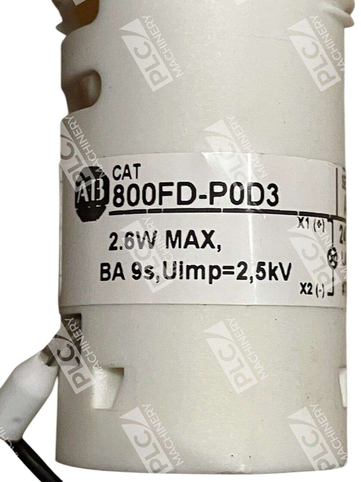 Allen Bradley Amber Pilot Light 800FD-P0D3 /A - Image 3