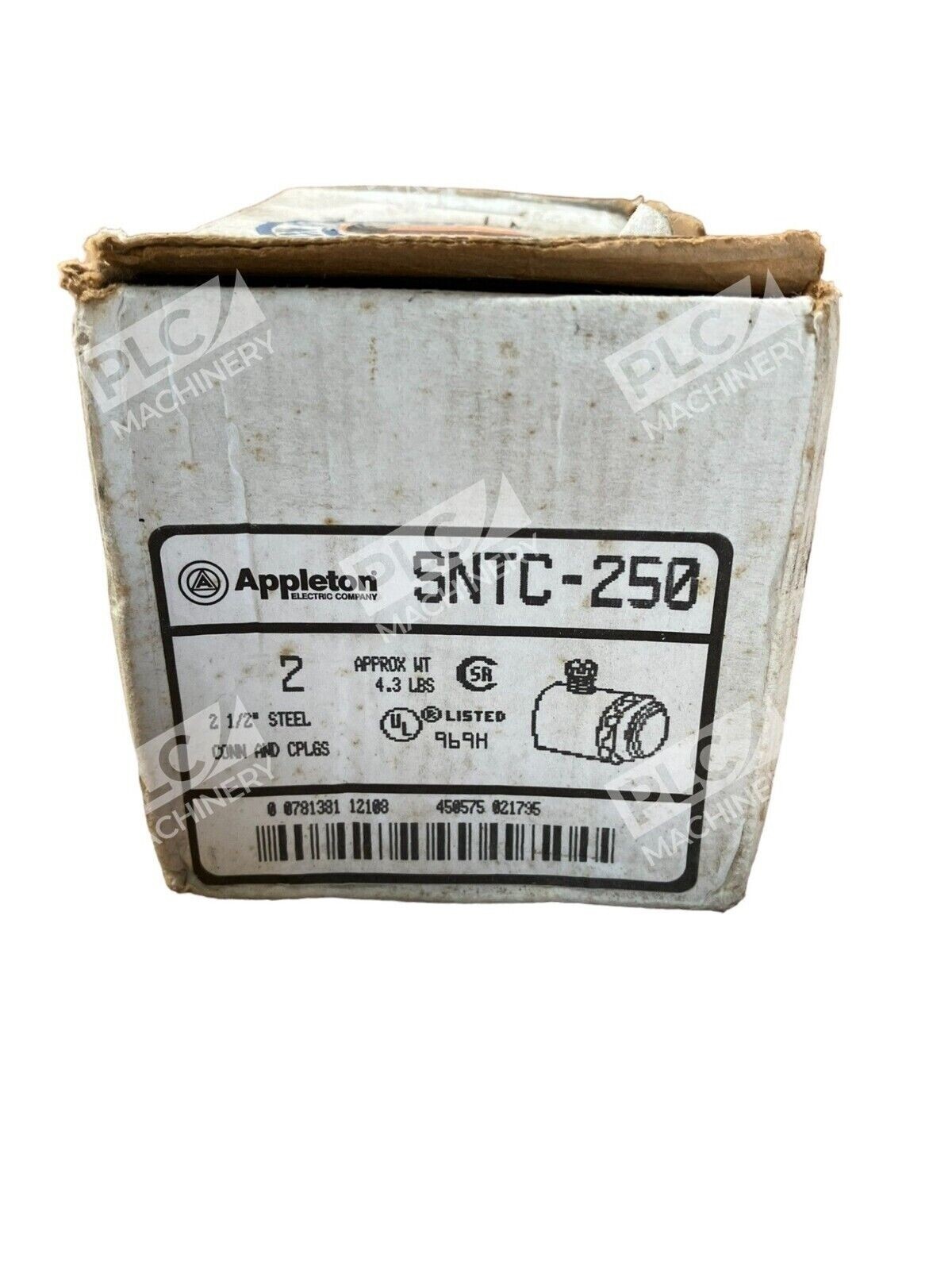 Appleton SNTC-250 2-1/2" Steel Connector And CPL6S (Box of 2)