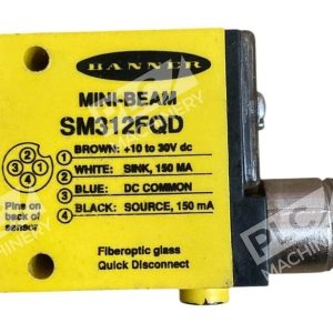 Banner Fiberoptic Glass Quick Disconnect Mini-Beam SM312FQD