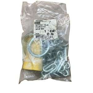 Brad Harrison 22805 Safety Plug 2 Pole 600V 25A Yellow w 36 Chain