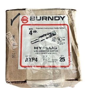Burndy Wire 4 Str Hyplub Wire Connector Adapter AYP4 Box of 25