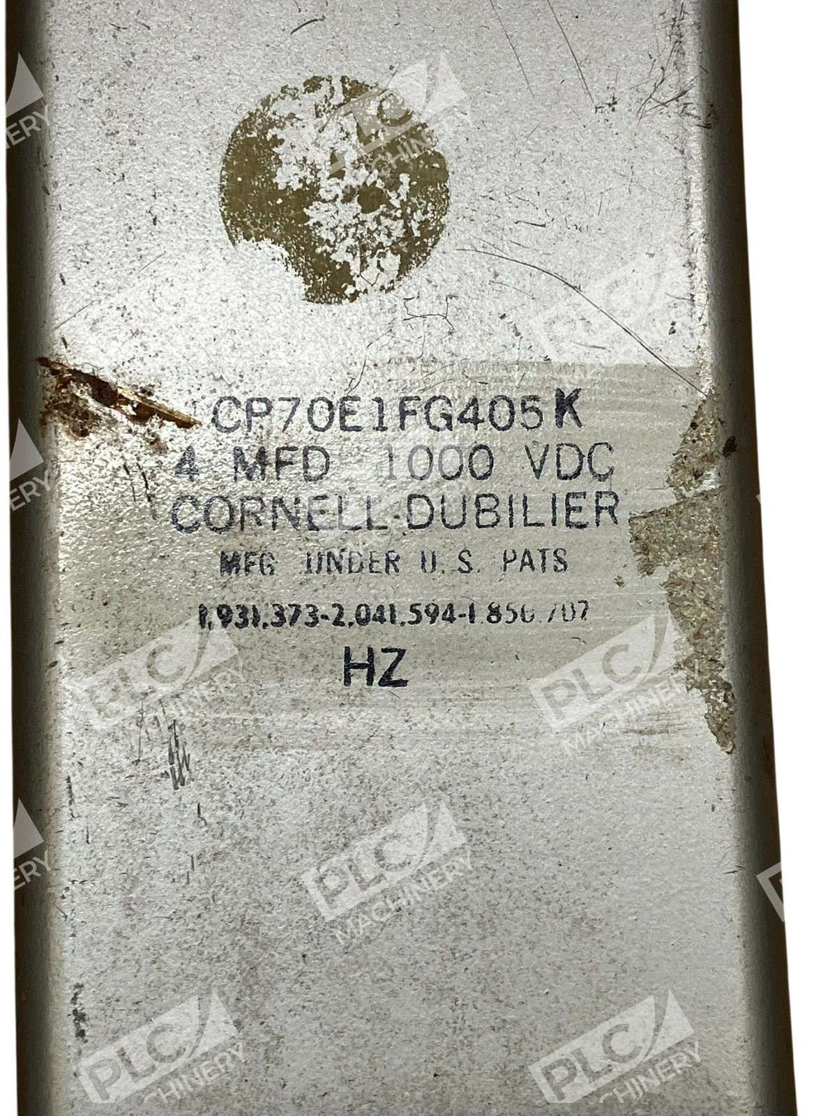 CDE CP70E1FG405K Paper-in-Oil Capacitor 4µF 1000VDC ±10% Hermetically Sealed - Image 3