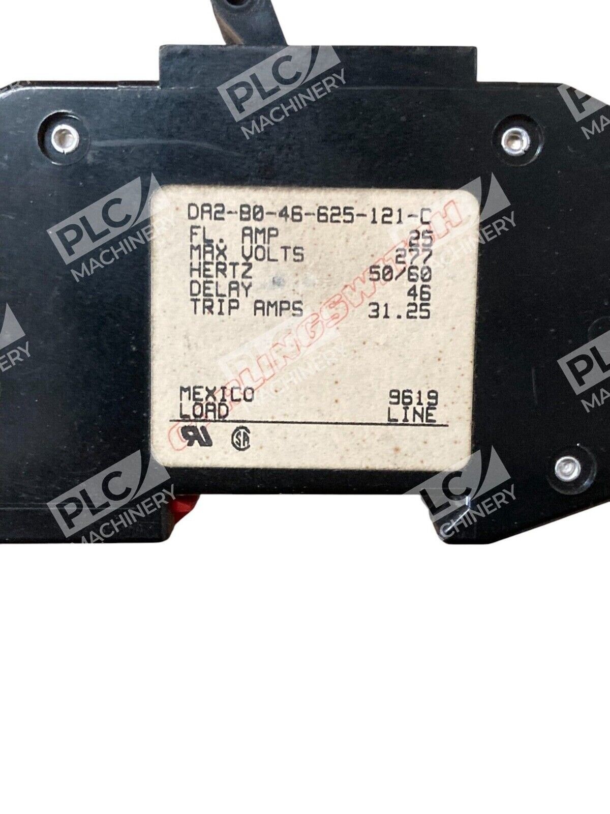 Carling Switch 25-31.25A 2 Pole Circuit Breaker DA2-B0-46-625-121-C - Image 3