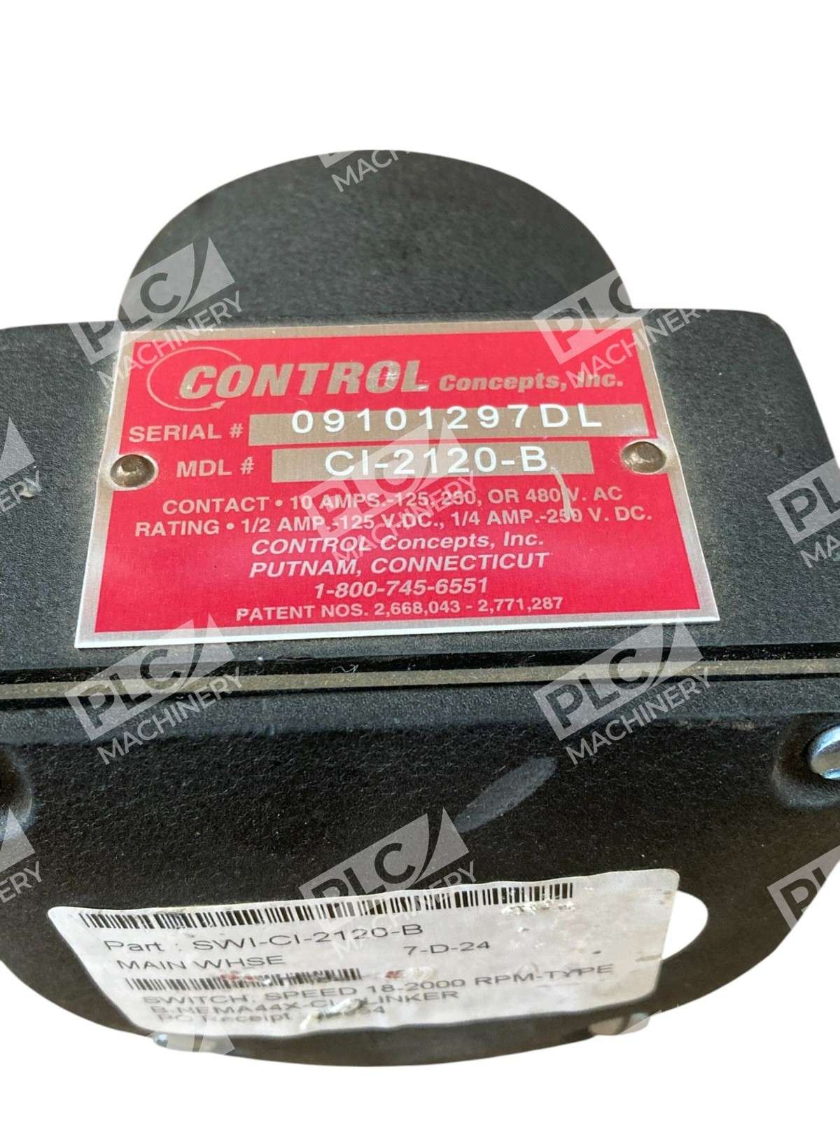 Control Concepts CI-2120-B Speed Switch