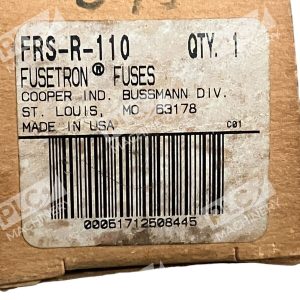 Cooper Bussmann FRS-R-110 Fusetron Dual Element Class RK5 Time Delay Fuse