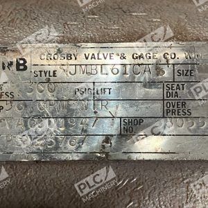 Crosby Valve Gage Co 961101FA 300PSIG UVNB Ammonia Relief Valve JMBL61CA 226869308181