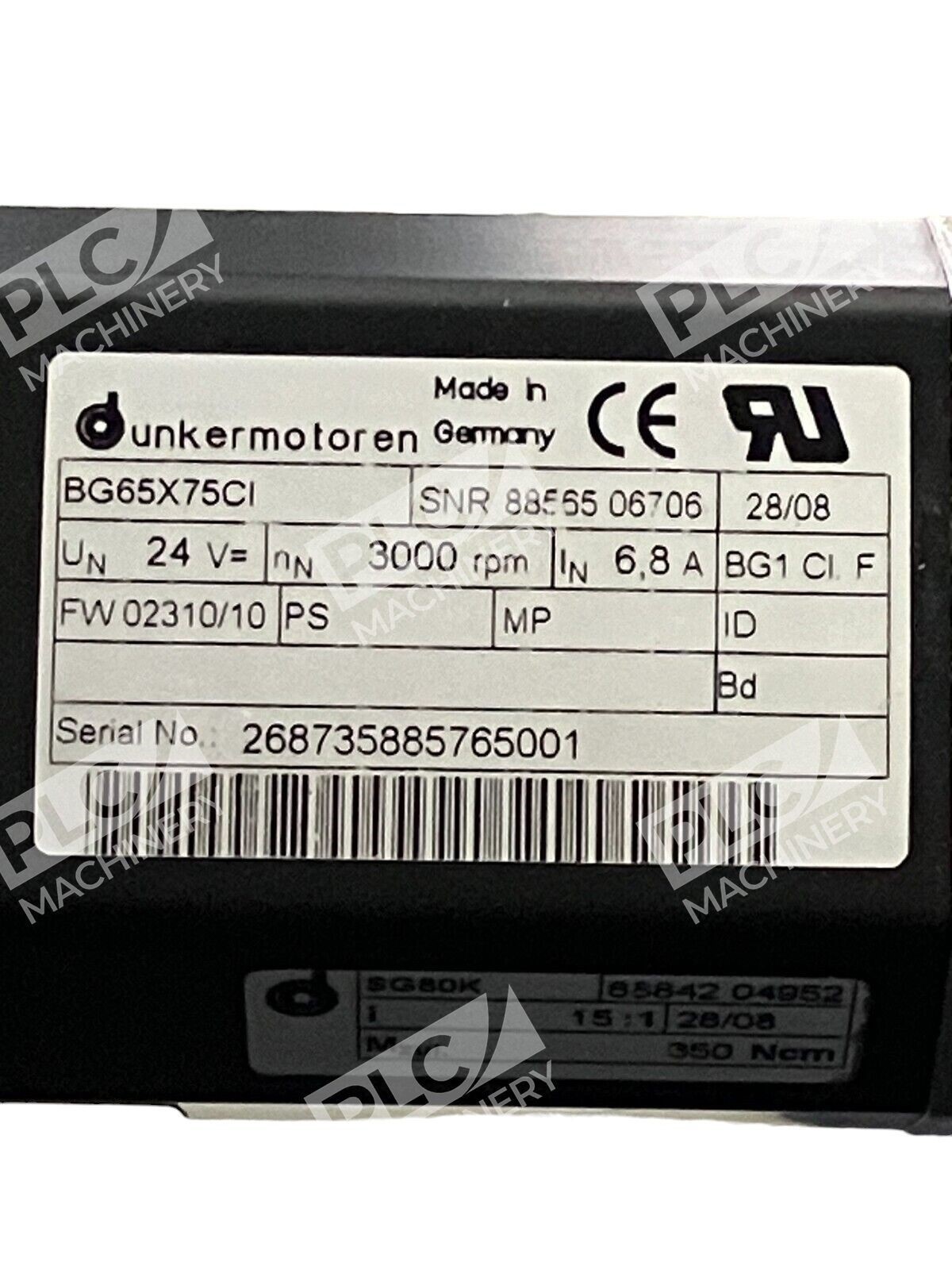 Dunkermotoren BG65X75CI Servo Motor 96565.02041 - Image 3