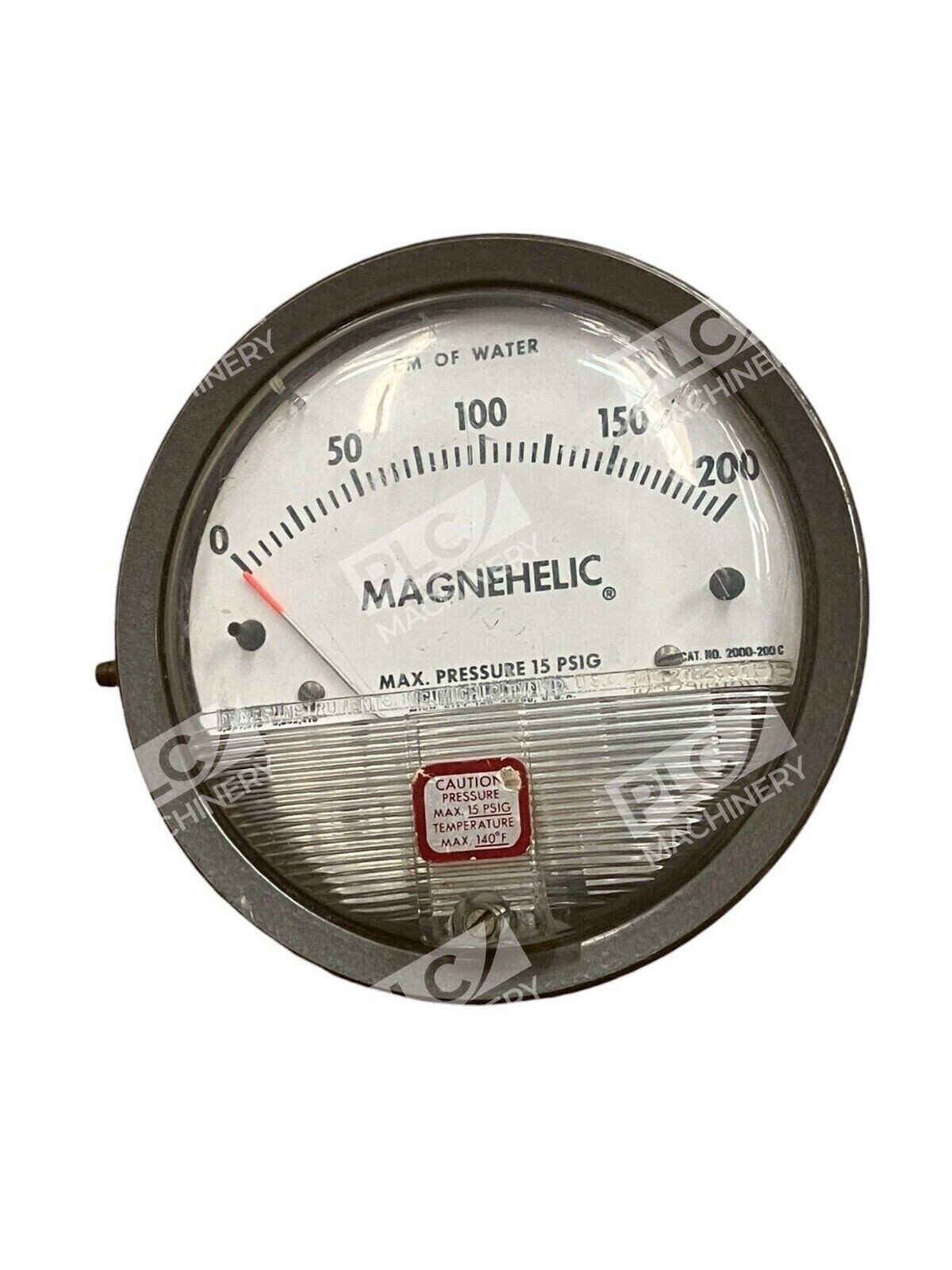Dwyer 0-200cm 15PSIG Magnehelic Gauge 2000-200C