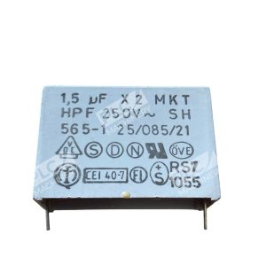 EAO 1.5uF x2 MKT 250V Suppression Box Capacitor F1772-515-2000