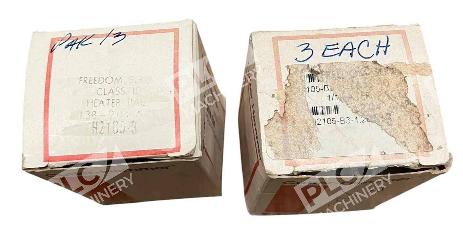 Eaton Cutler Hammer 10 Freedom Series 138-204A Heater 3-Pack H2105-3 (lot of 2)