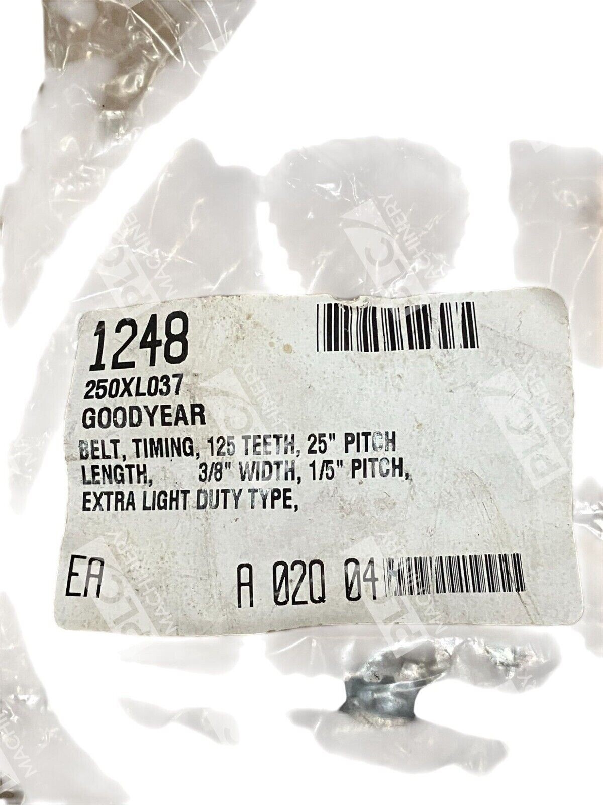 Goodyear 1248 125 Teeth 3/8" Width Extra Light Duty Timing Belt 250XL037 - Image 3