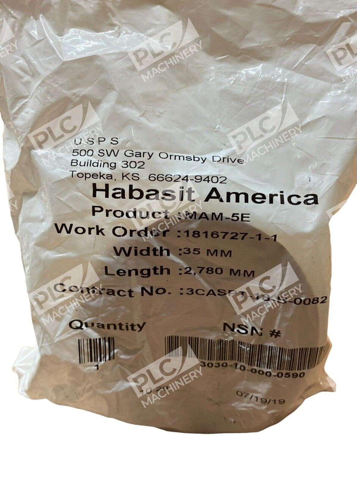 Habasit America MAM-5E 35mm X 2780mm Belt