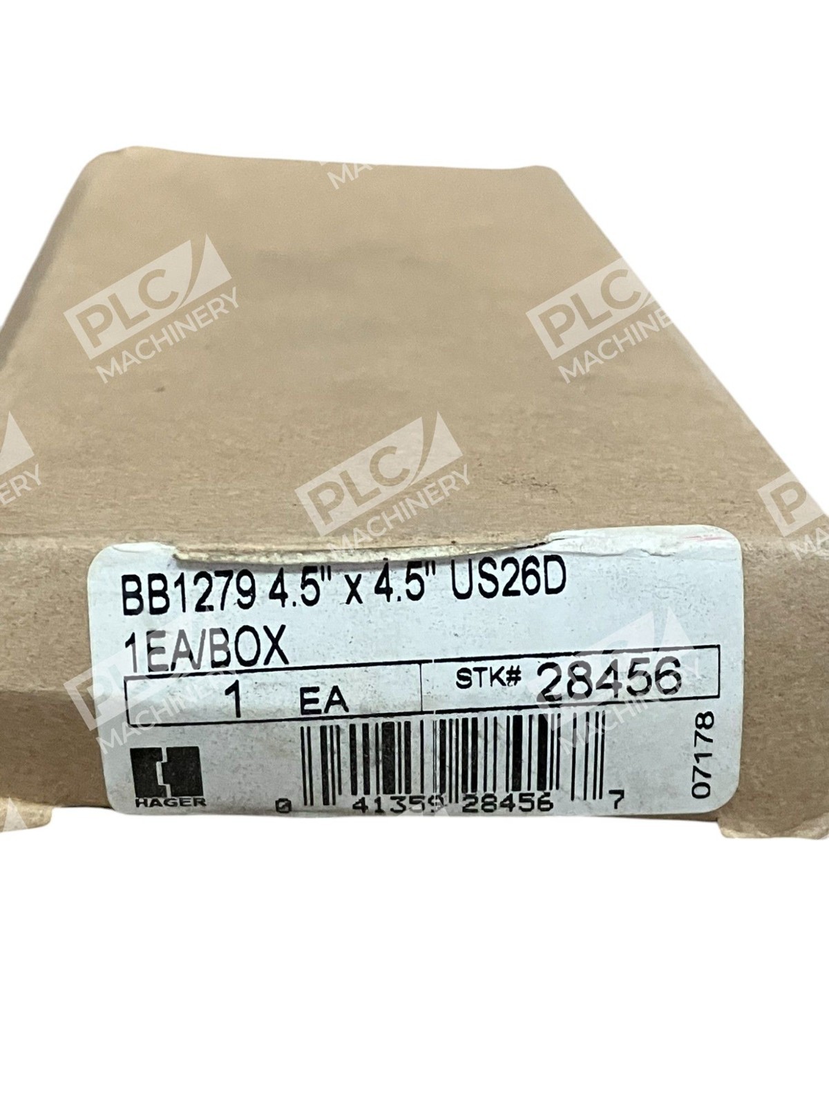 Hager 28456 US26D 4.5" x 4.5" Door Hinge BB1279 (lot of 2) - Image 4