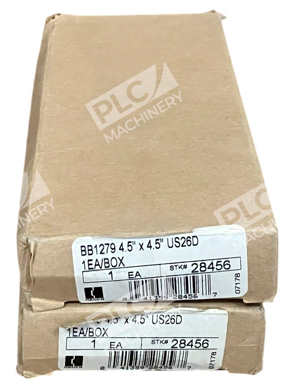 Hager 28456 US26D 4.5" x 4.5" Door Hinge BB1279 (lot of 2)