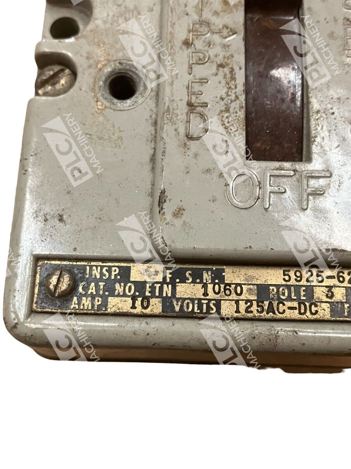 I-T-E ETN1060 Air Circuit Breaker 10A ALB5 5925-620-3967 - Image 3