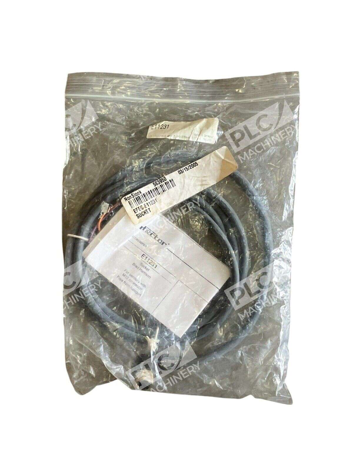 IFM Brad Harrison Efector Cable Socket E11231