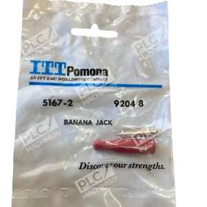 ITT Pomona 5167 2 Red Inline Banana Jack 15A 30VAC60VDC Test Connector 92048
