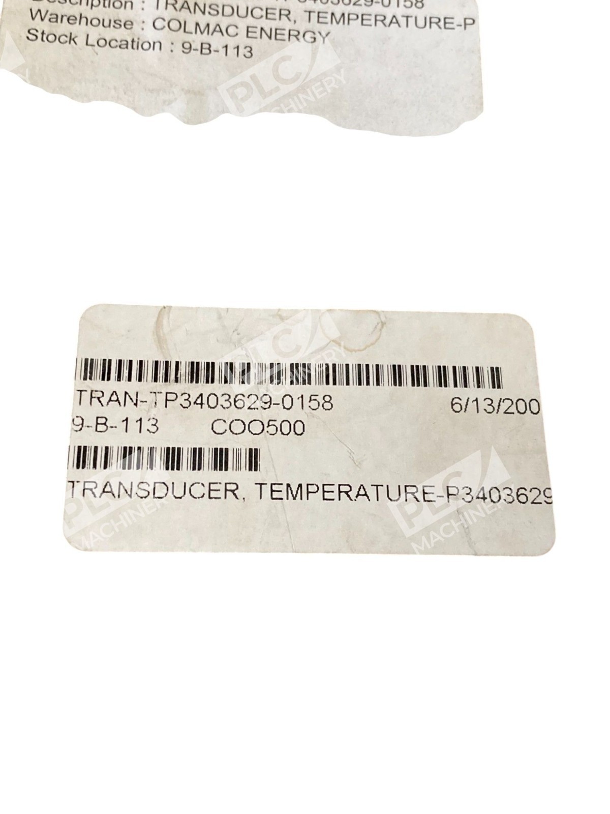 Ingersoll Rand P3403629-0158 P3403629-1585(06) Temperature Transducer P3403629 - Image 7