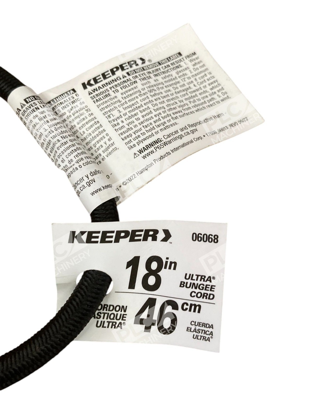 Keeper 06068-10 18" Bungee Cord Ultra W/ Steel Core Bulk 06068 (Box of 10) - Image 5