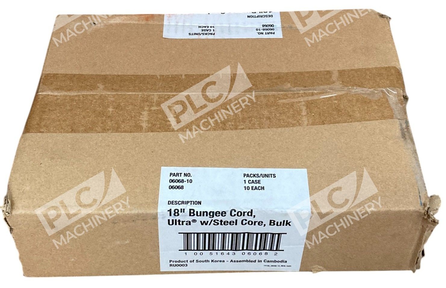 Keeper 06068-10 18" Bungee Cord Ultra W/ Steel Core Bulk 06068 (Box of 10)