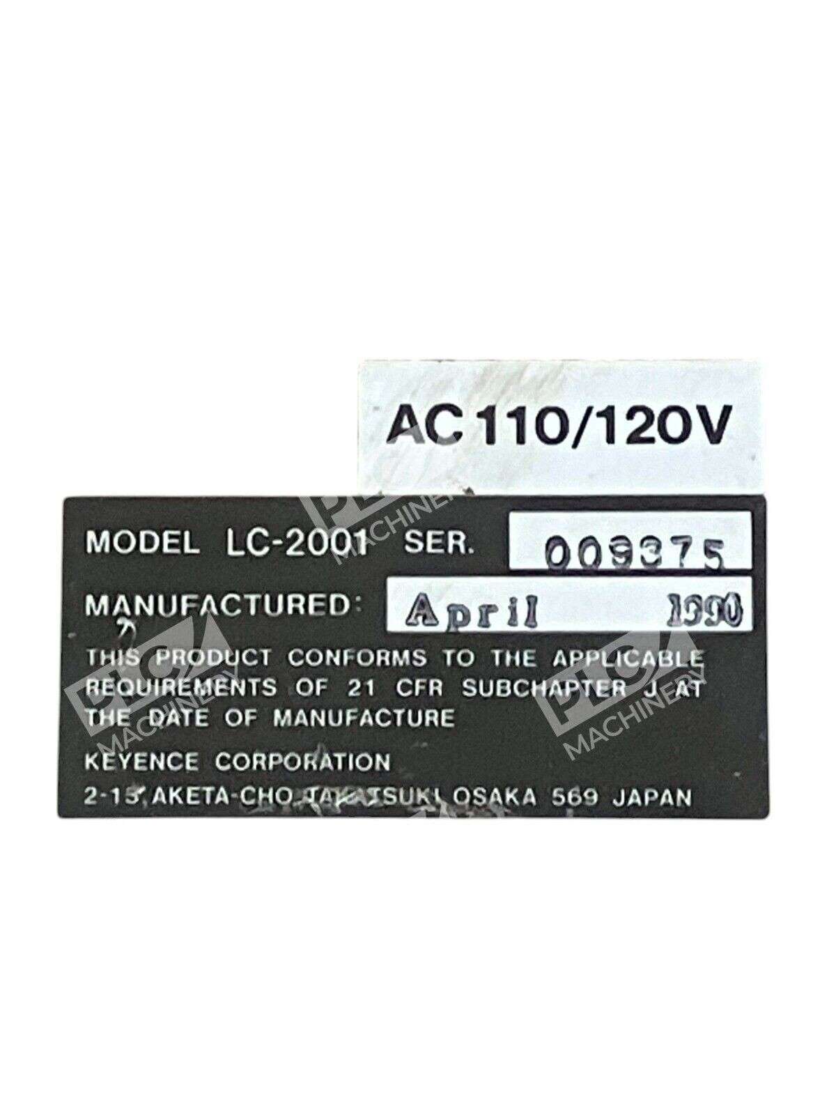 Keyence Laser Displacement Meter LC-2001 - Image 4