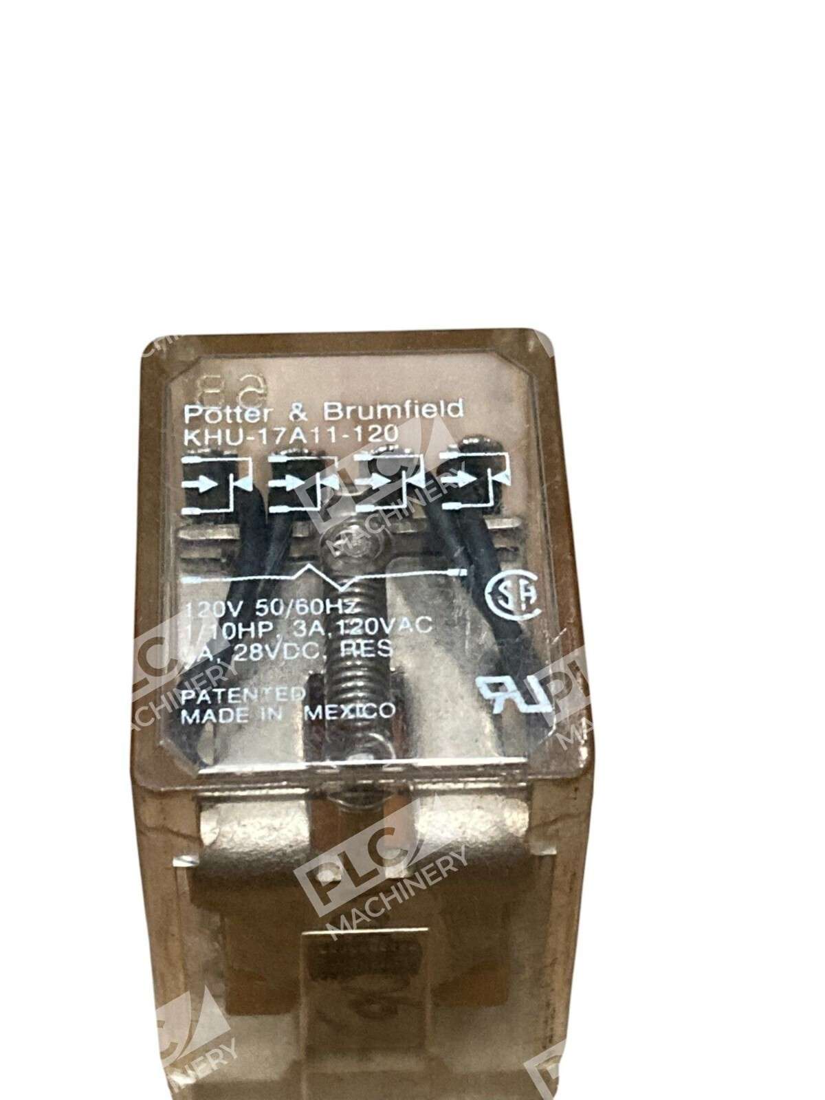 Lot of 5 Potter & Brumfield KHU-17A11-120 4PDT Relay 120VAC 2.5A 240VAC - Image 3