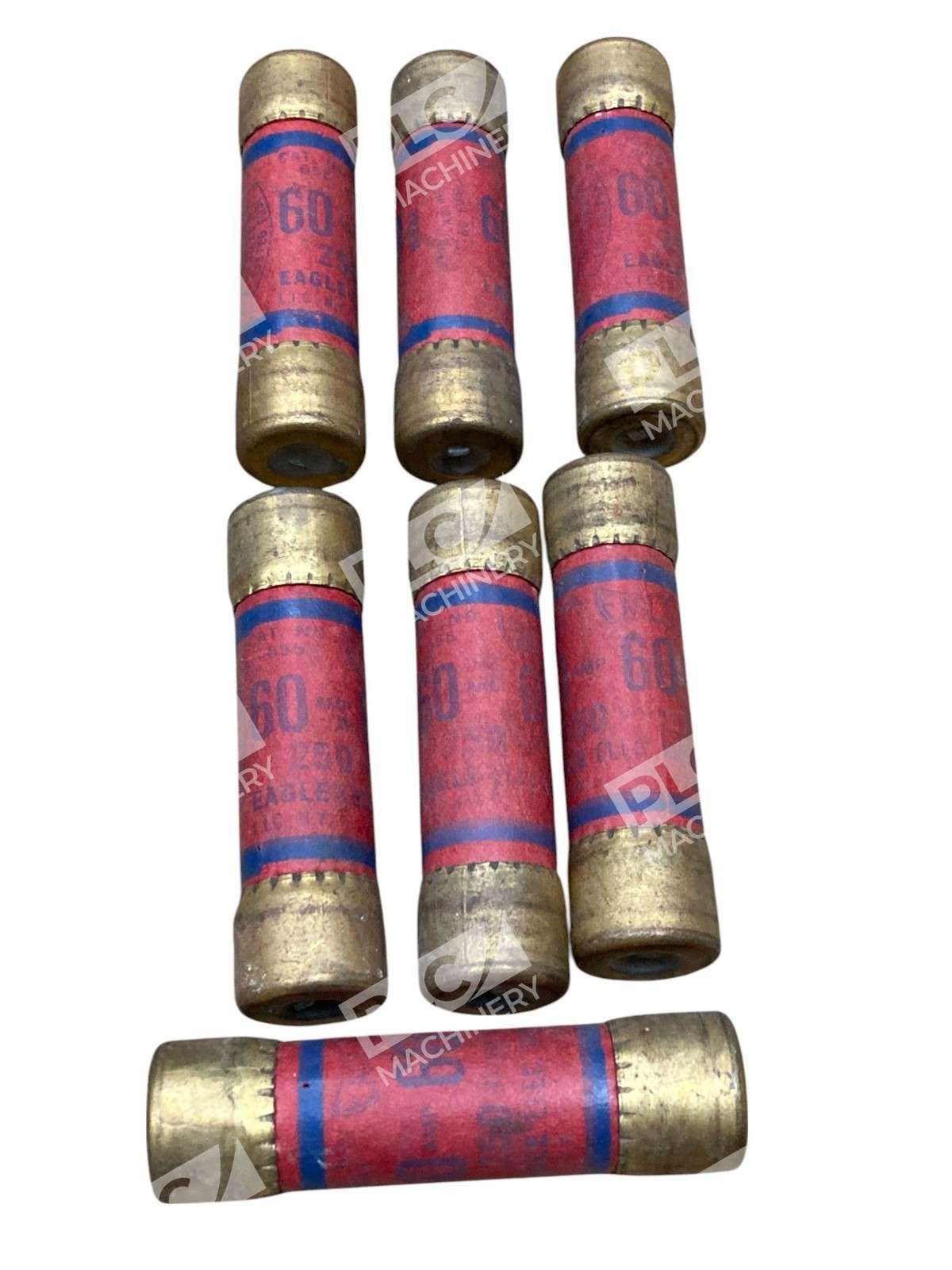 Lot of 7 Eagle Electric 655 60 AMP Fuse