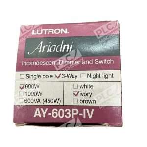 Lutron Ariadni 600W Ivory 3 Way Incandescent Dimmer And Switch AY 603P IV
