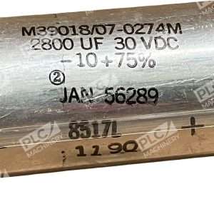 MIL Spec M3901807 0274M Aluminum Electrolytic Capacitor 2800F 30V 8517L 297816728591