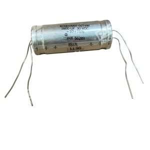 MIL-Spec M39018/07-0274M Aluminum Electrolytic Capacitor 2800µF 30V 8517L