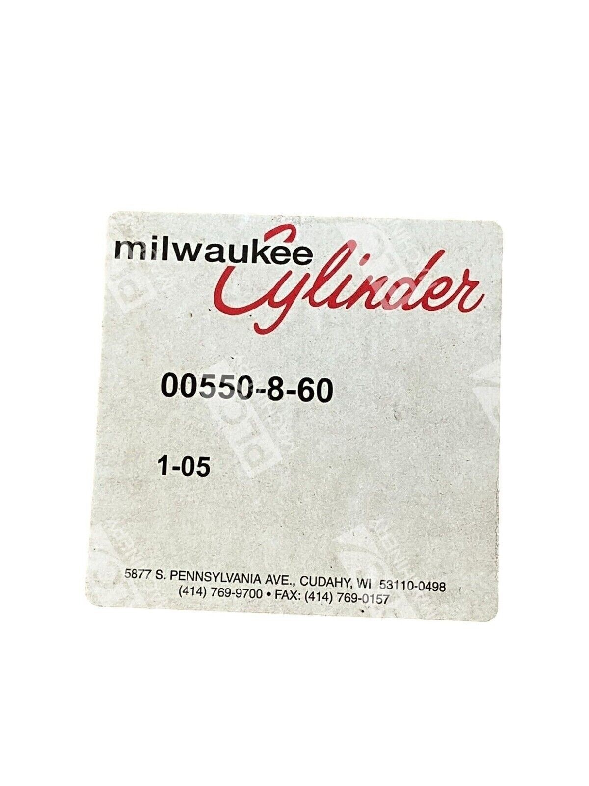 Milwaukee Cylinder 1-05 Cylinder Kit 00550-8-60 - Image 3
