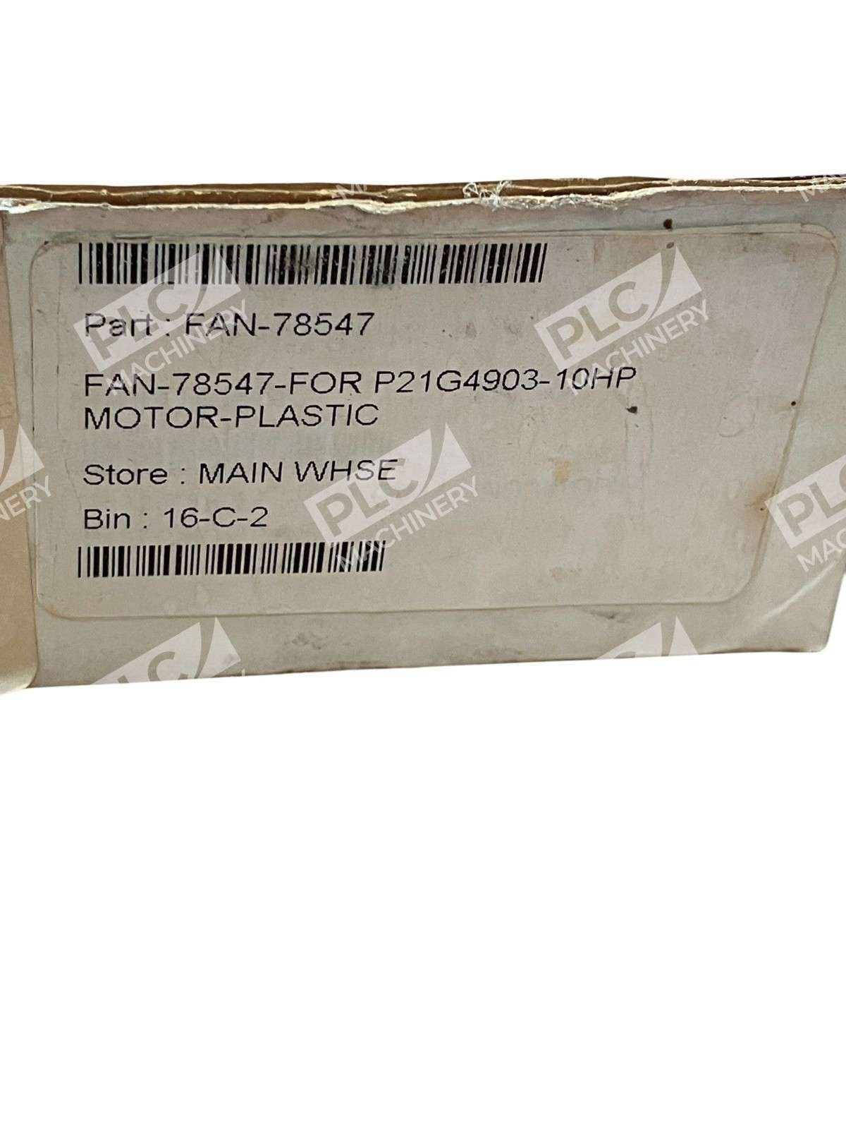 Murray Silver FAN-78547 for P21G4903-10HP Motor Plastic Fan - Image 7