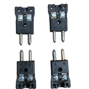 Omega 2-Pin Male Thermocouple Connector Plug Type J (lot of 4)