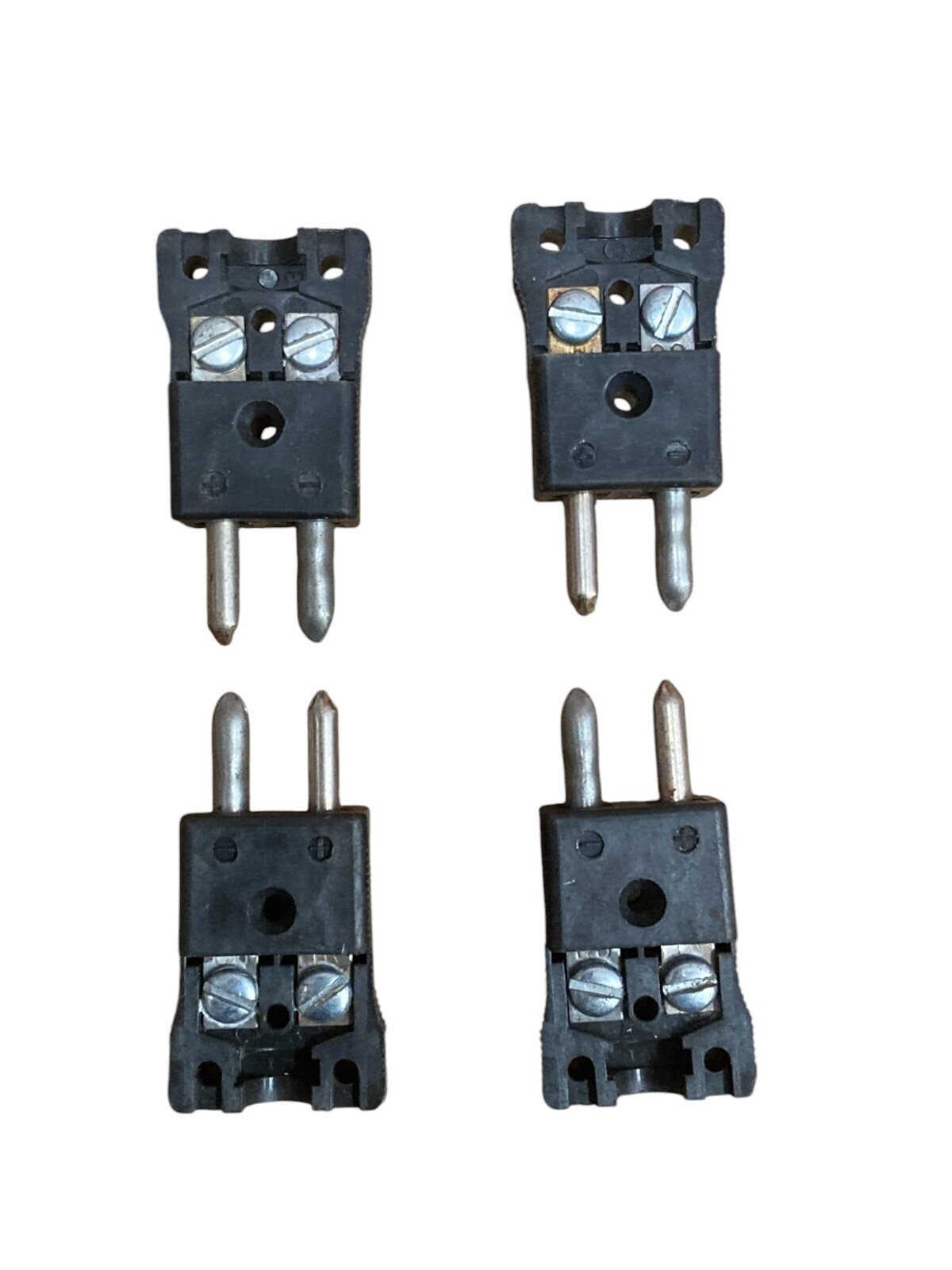 Omega 2-Pin Male Thermocouple Connector Plug Type J (lot of 4)