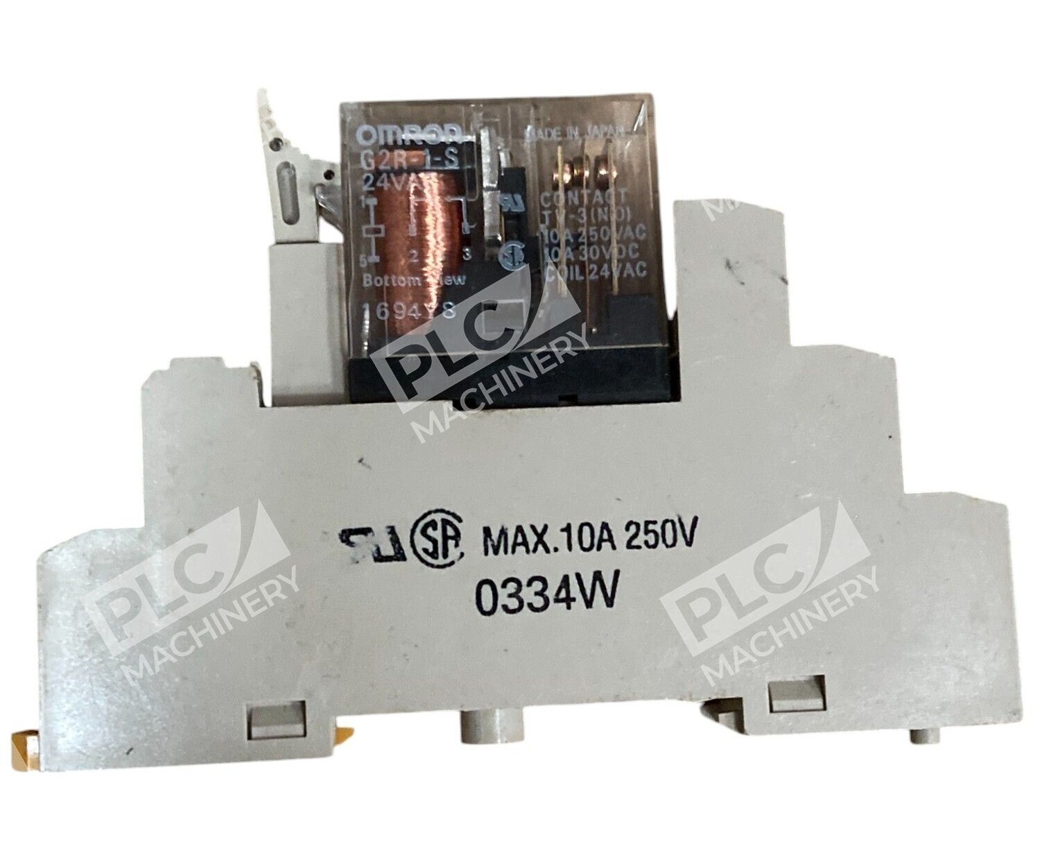 Omron 10A 250V Relay With 0334W Socket G2R-1-S